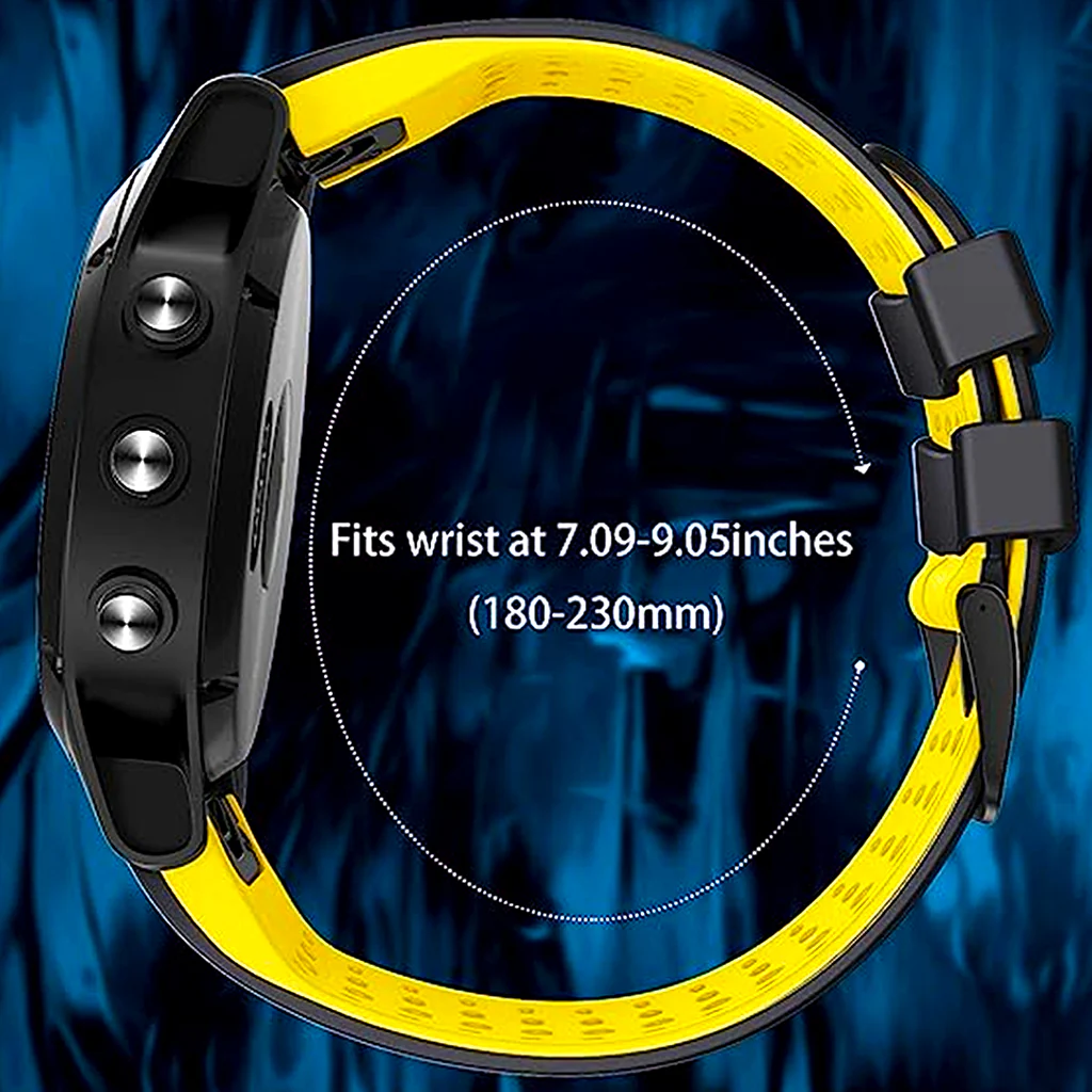 TECPHILE - 22mm Quickfit Garmin Silicon Watch Strap - Image 11
