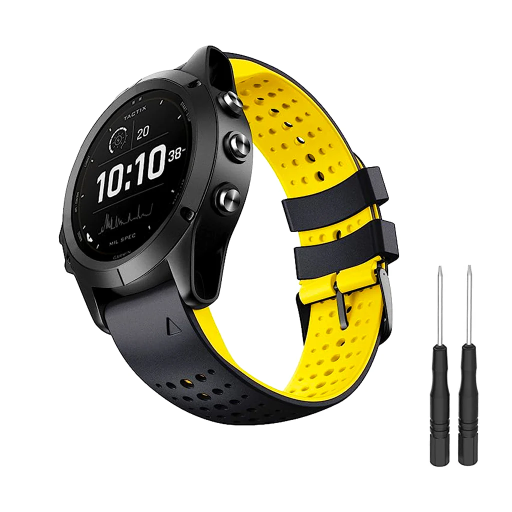 TECPHILE - 22mm Quickfit Garmin Silicon Watch Strap - Image 13