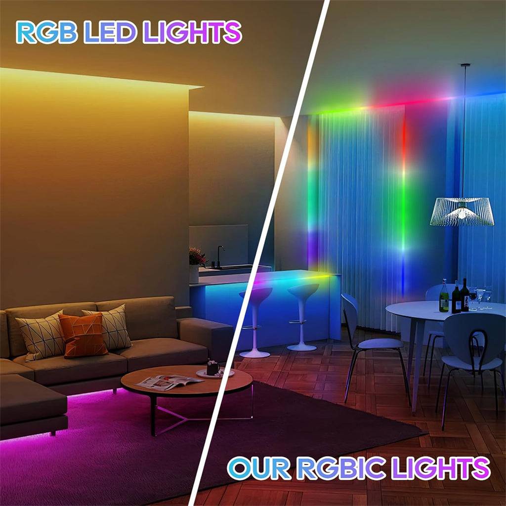 5m RGBIC LED Strip Lights 5V with Smart Controller Adaptor - Image 6