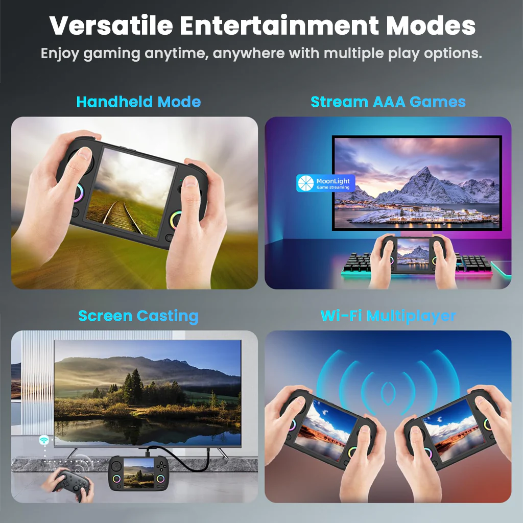 ANBERNIC- RG CubeXX Handheld Gaming Console with IPS Display - Image 9