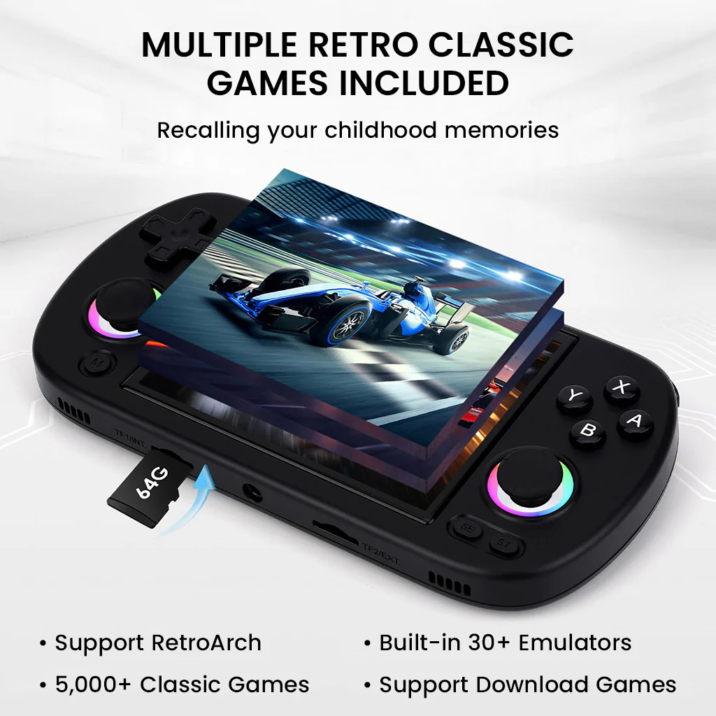 ANBERNIC- RG40XX H 4.0 inch Handheld Game Console with 30+ Emulators - Image 2