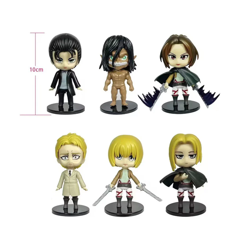 Anime Action Figure Attack on Titan AOT 6pcs Anime Figurine - Image 7