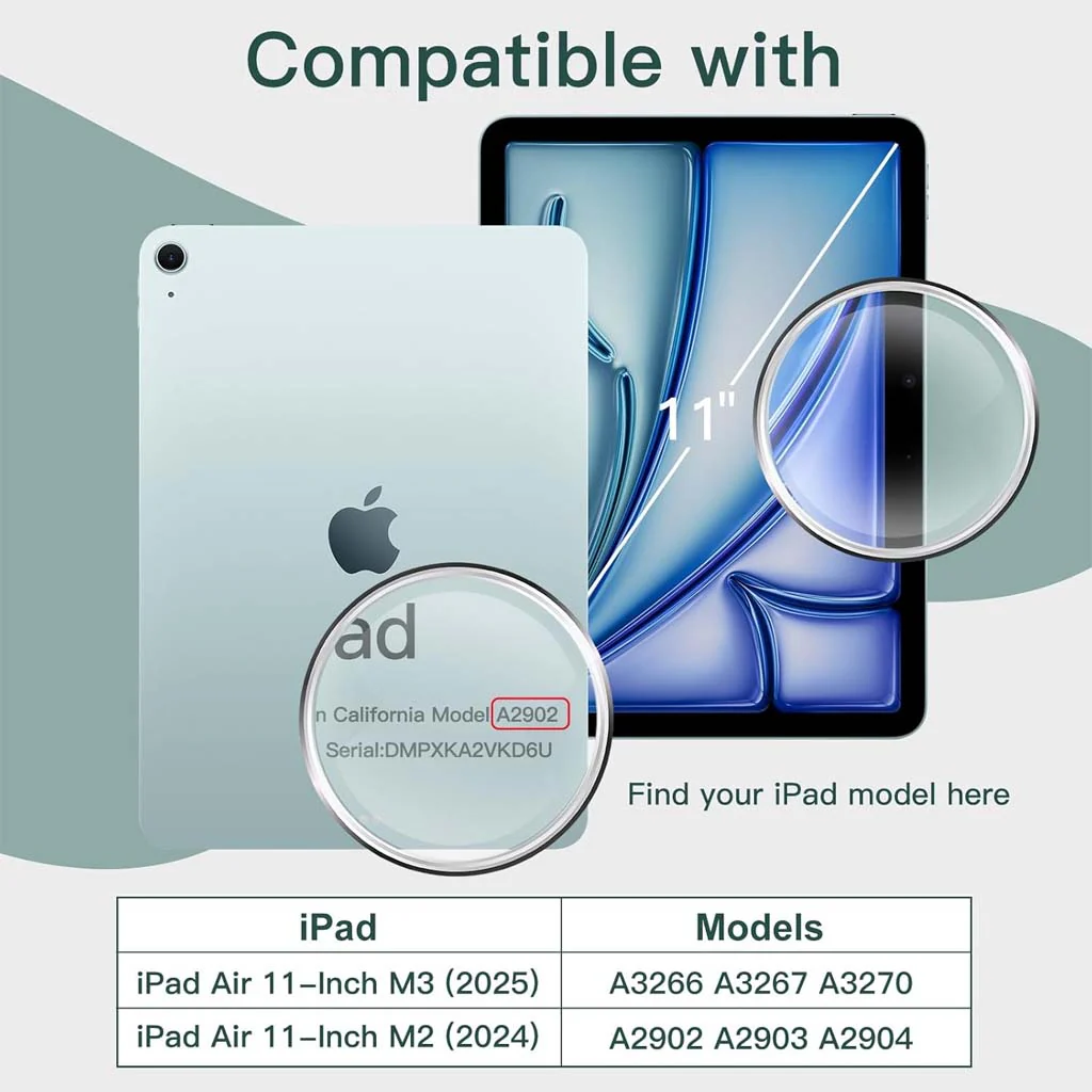 Anti Spy Privacy Tempered Glass Screen Protector for iPad Air 11 M2/ M3 - Image 2