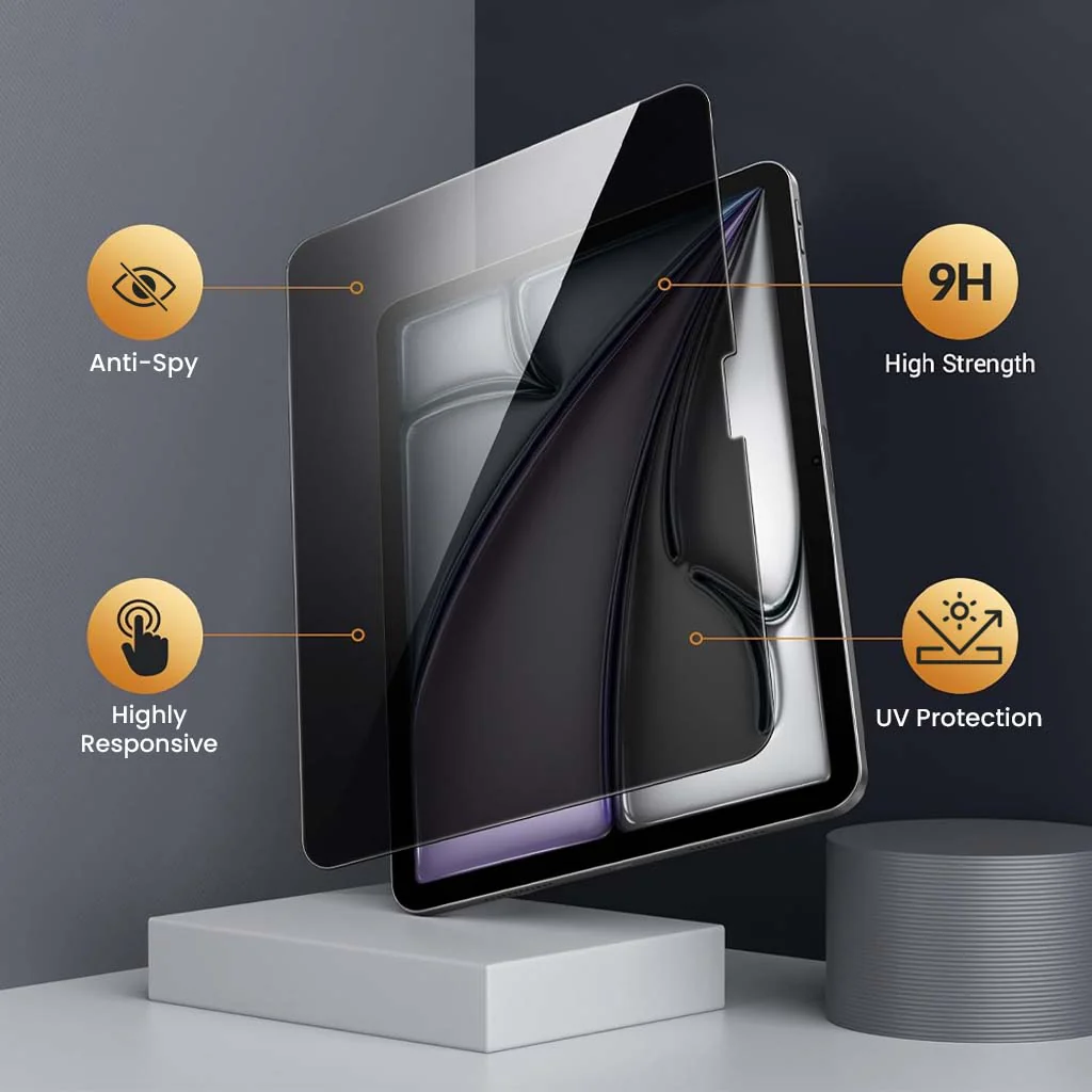 Anti Spy Privacy Tempered Glass Screen Protector for iPad Air 11 M2/ M3 - Image 4