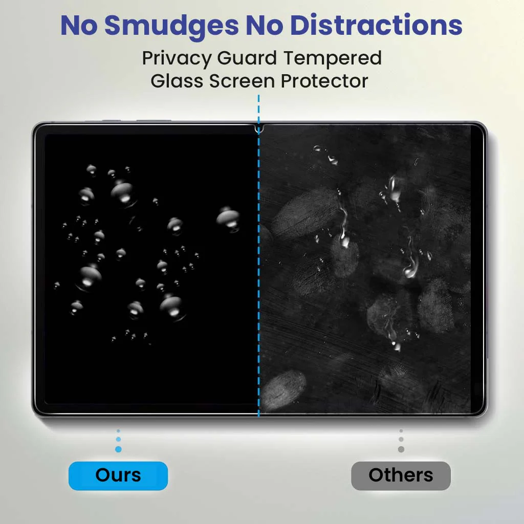 Anti Spy Privacy Tempered Glass Screen Protector for Samsung Galaxy Tab S9 FE/ S9/ S8/ S7 - Image 7