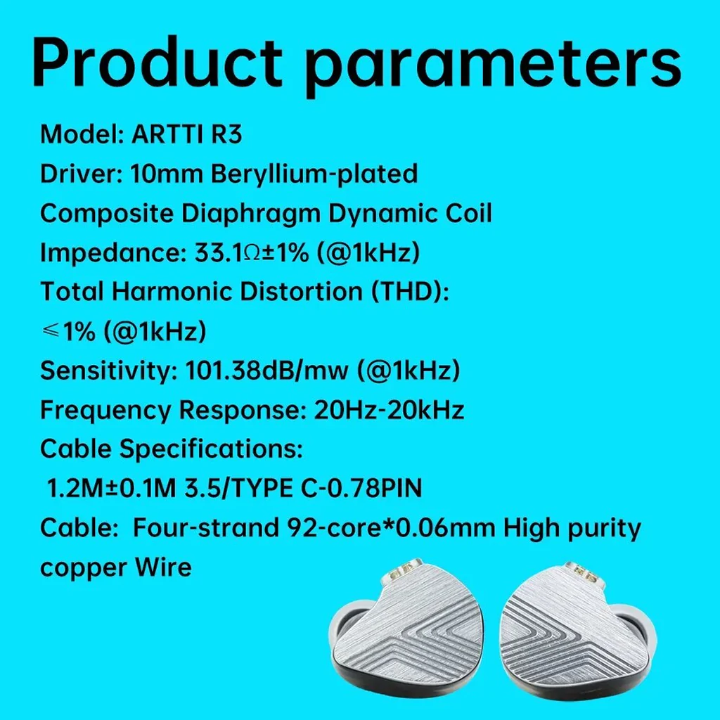 ARTTI - R3 Beryllium-Plated Diaphragm IEM - Image 8