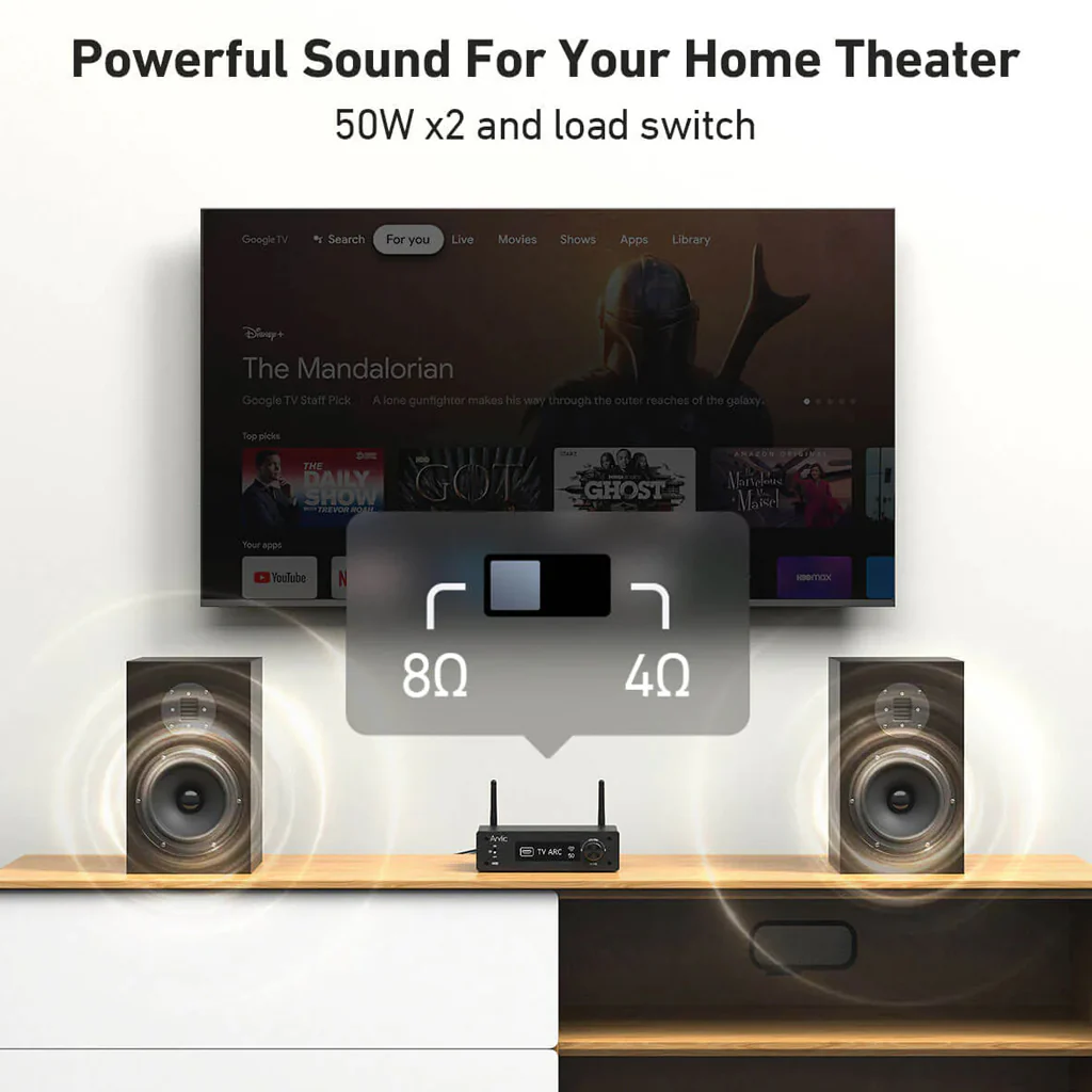 ARYLIC H50 Multiroom Stereo HiFi Amplifier & Streamer - Image 4