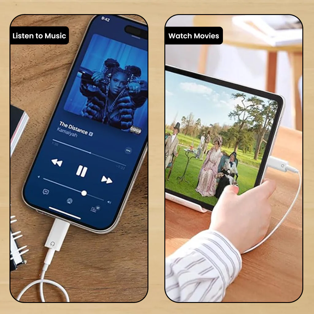 AUDIOCULAR- A18X Lightning to 3.5mm Portable Audio Adapter - Image 5
