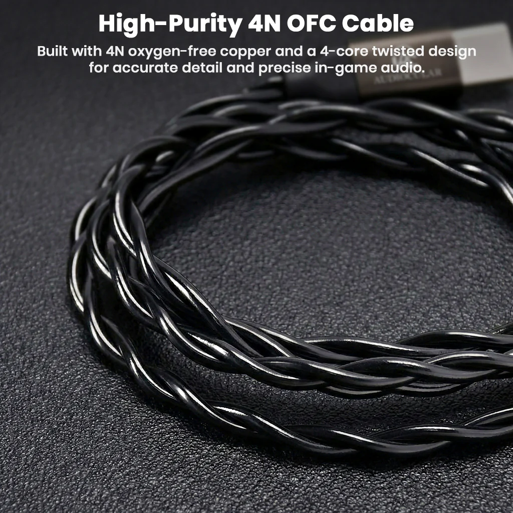 AUDIOCULAR - BOOM-X Gaming IEM Upgrade Cable with Mic - Image 3