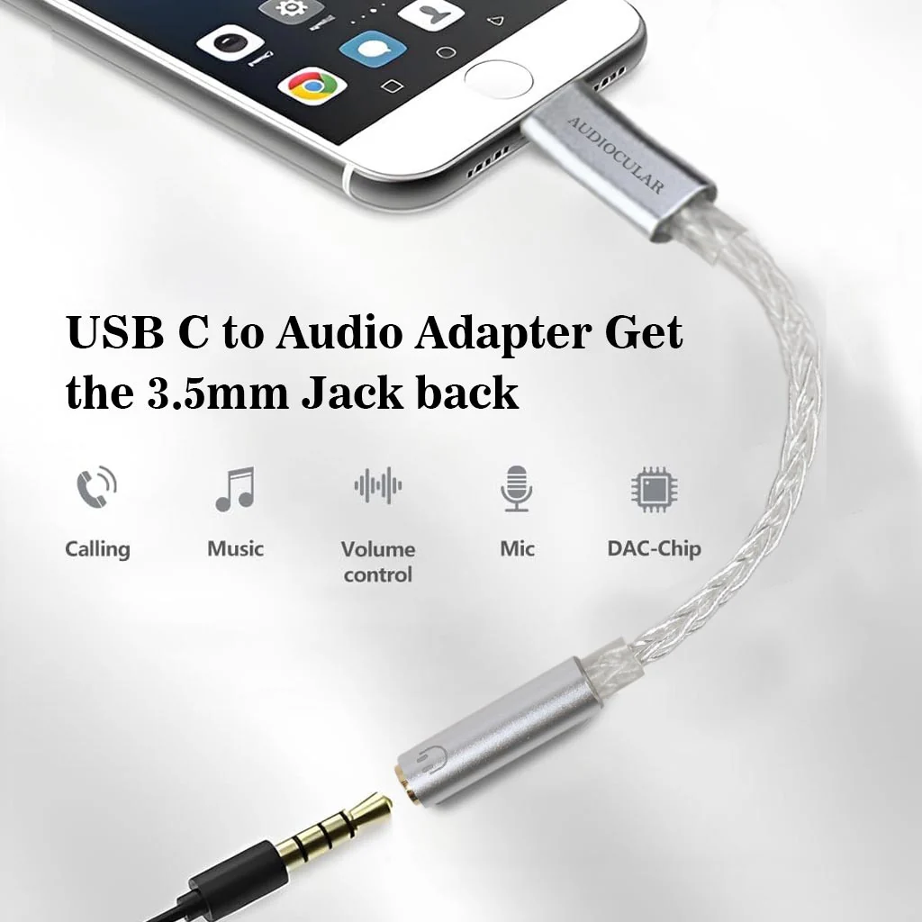 AUDIOCULAR D11 CS43131 Type C to 3.5mm Portable DAC Dongle - Image 3