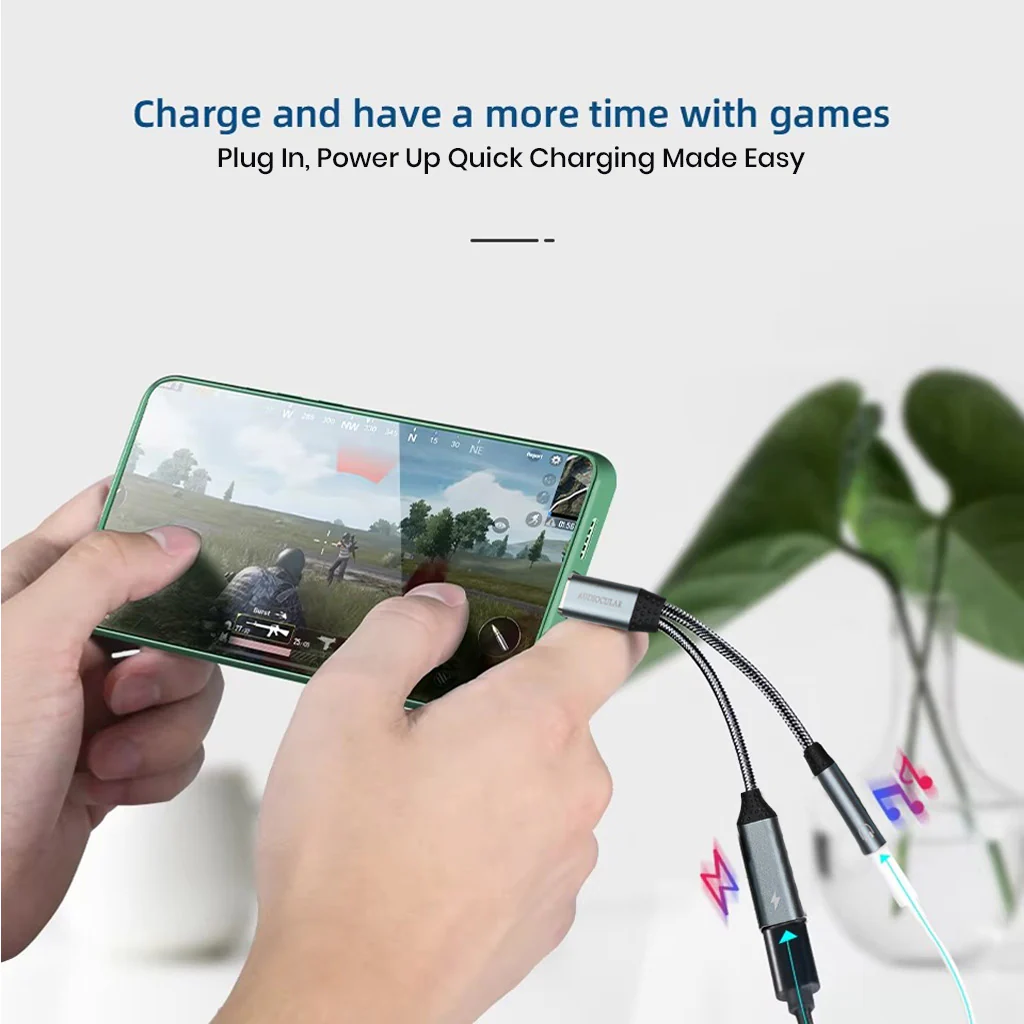 AUDIOCULAR - D12 PD 2 in 1 USB C to 3.5mm Portable DAC Dongle - Image 4
