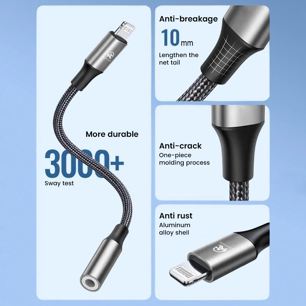 AUDIOCULAR - D16 Lightning to 3.5mm Portable DAC Dongle - Image 5