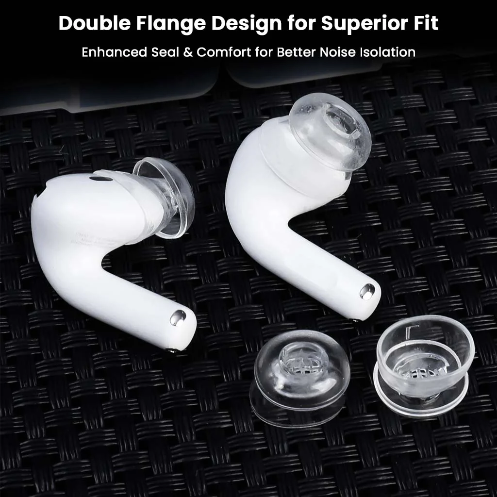 AUDIOCULAR - DuoFit Double Flange Silicone Eartips for Airpods 3 & 4 - Image 2