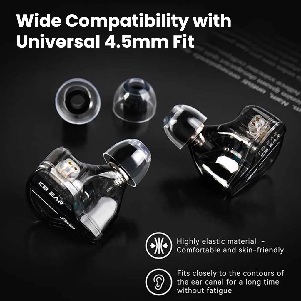 AUDIOCULAR - FlexiGraph Silicone Eartips for IEMs (S/M/L) - Image 4