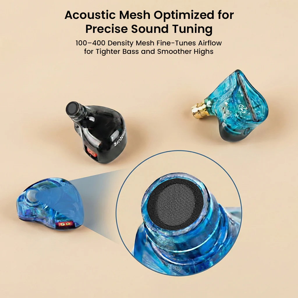 AUDIOCULAR - IEM Nozzle Filters Paper Acoustic Mesh (White / Black) - Image 3