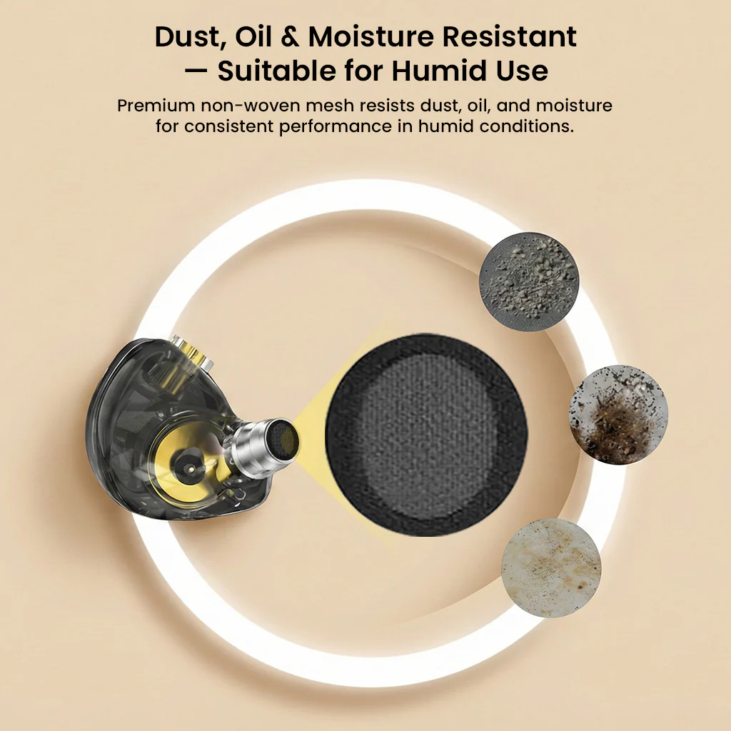 AUDIOCULAR - IEM Nozzle Filters Paper Acoustic Mesh (White / Black) - Image 4