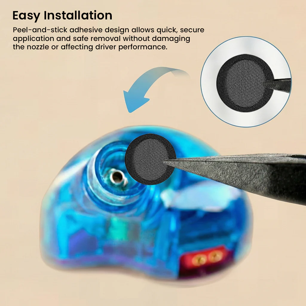 AUDIOCULAR - IEM Nozzle Filters Paper Acoustic Mesh (White / Black) - Image 5