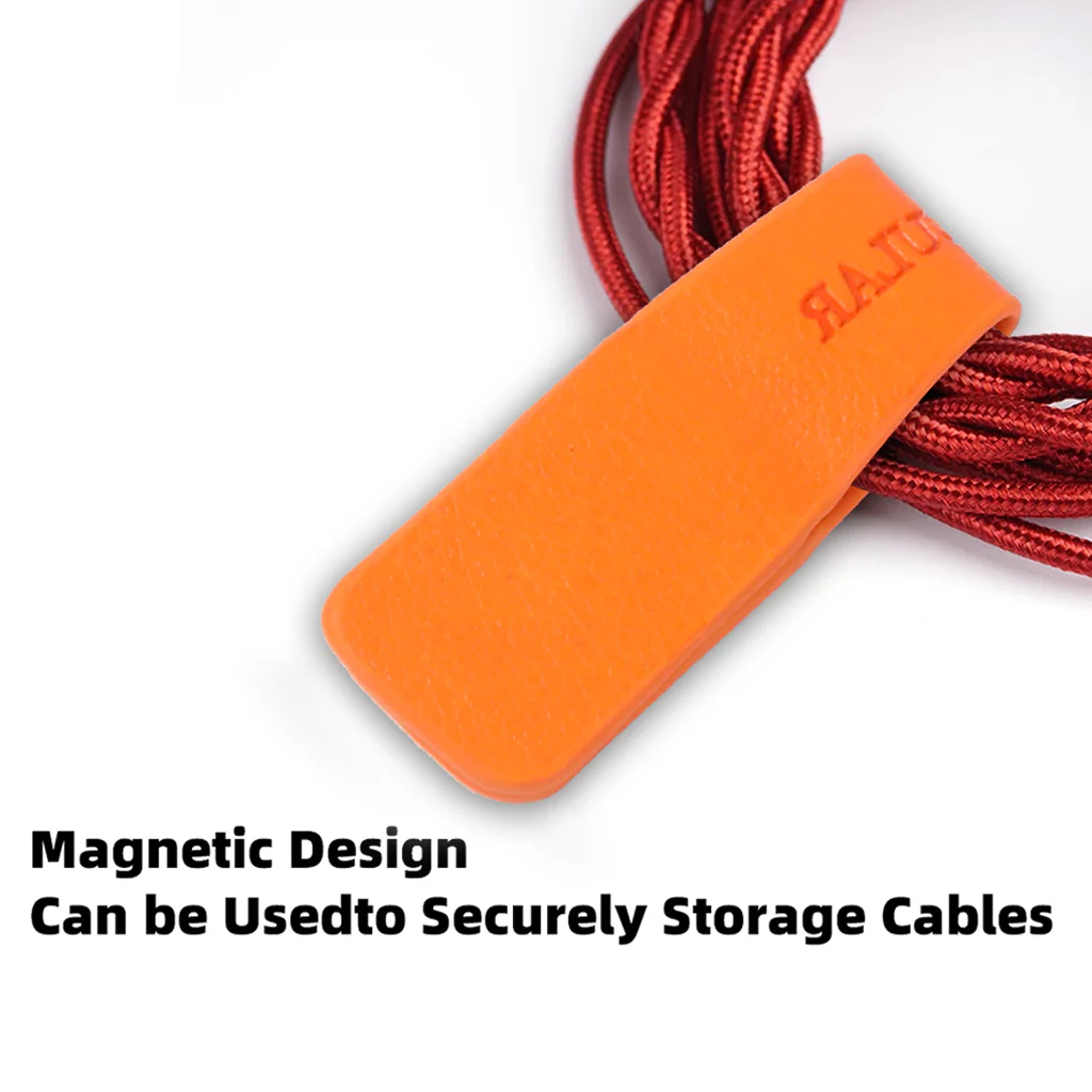 AUDIOCULAR - Leatherite Magnetic Cable Tie Organizer - Image 13