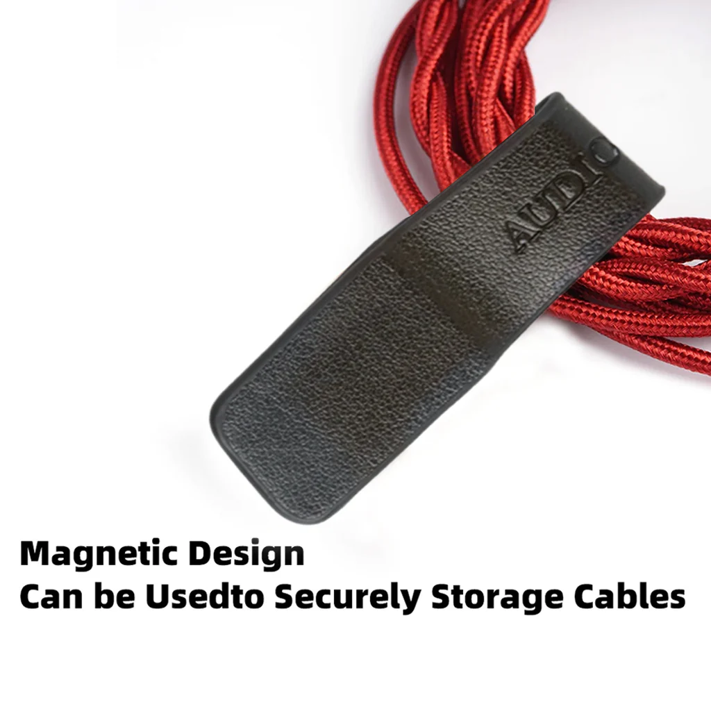 AUDIOCULAR - Leatherite Magnetic Cable Tie Organizer - Image 7