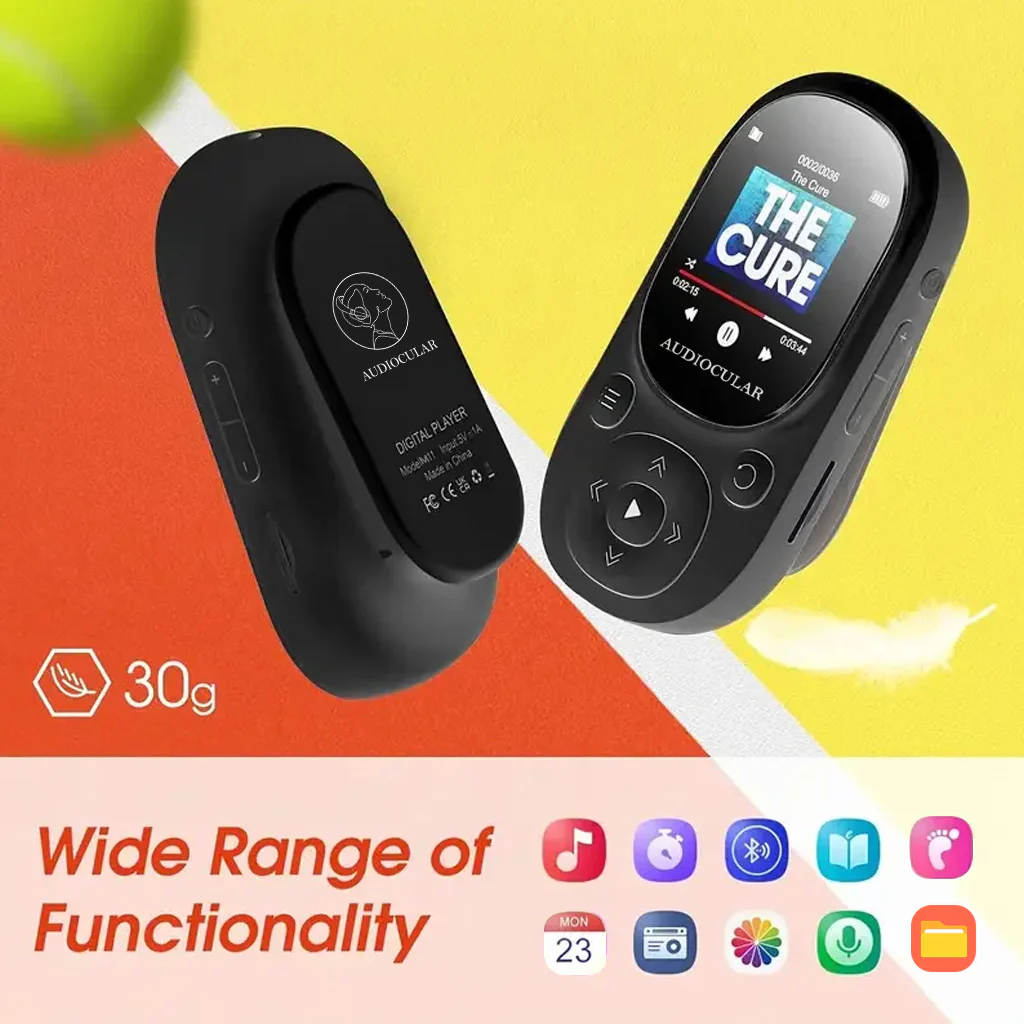 AUDIOCULAR - M11 Portable Mp3 Player with Clip Design - Image 11