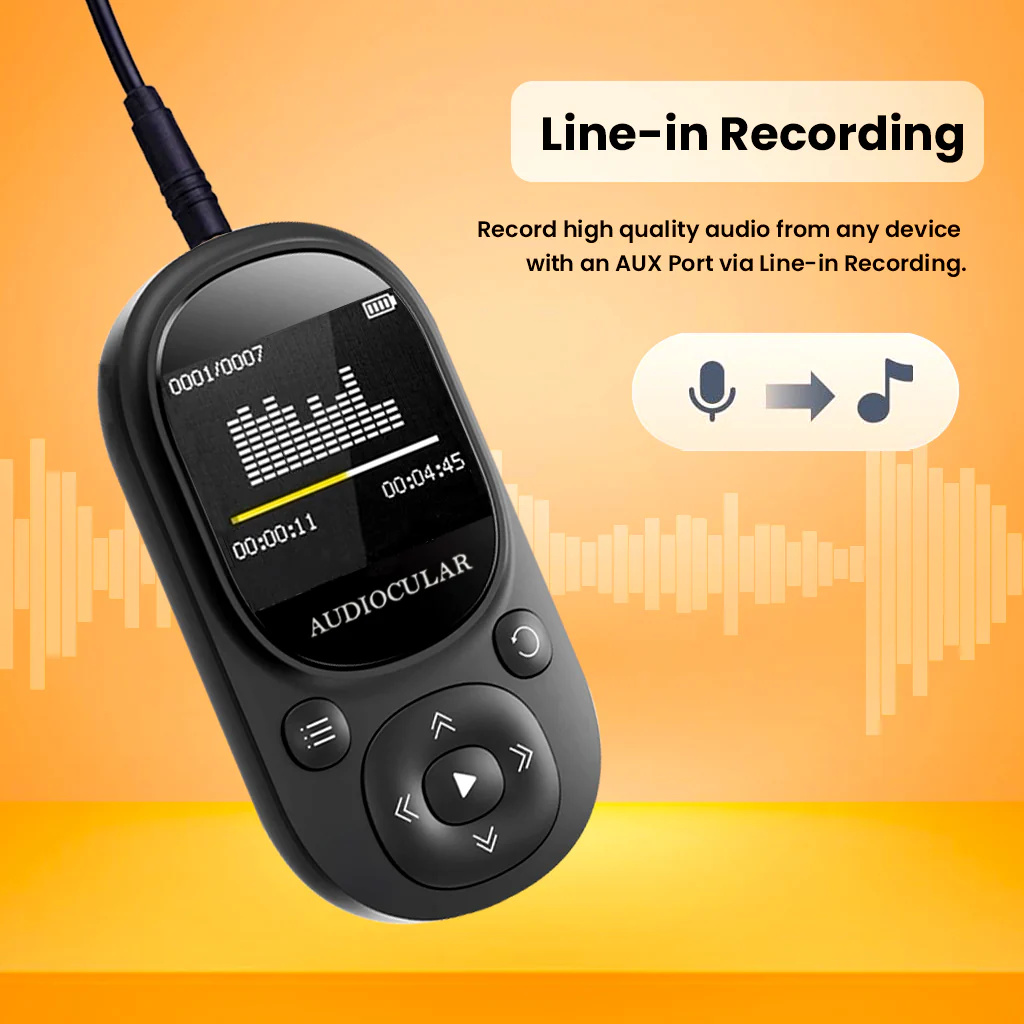 AUDIOCULAR - M11 Portable Mp3 Player with Clip Design - Image 14