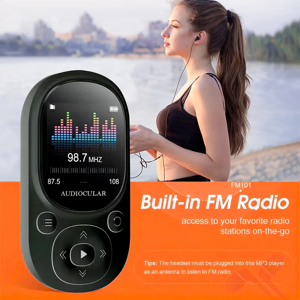 AUDIOCULAR - M11 Portable Mp3 Player with Clip Design - Image 15