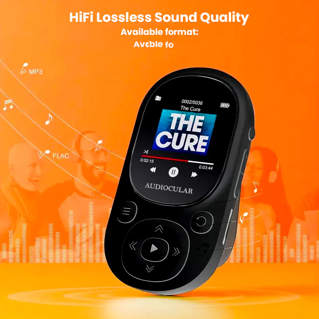 AUDIOCULAR - M11 Portable Mp3 Player with Clip Design - Image 17