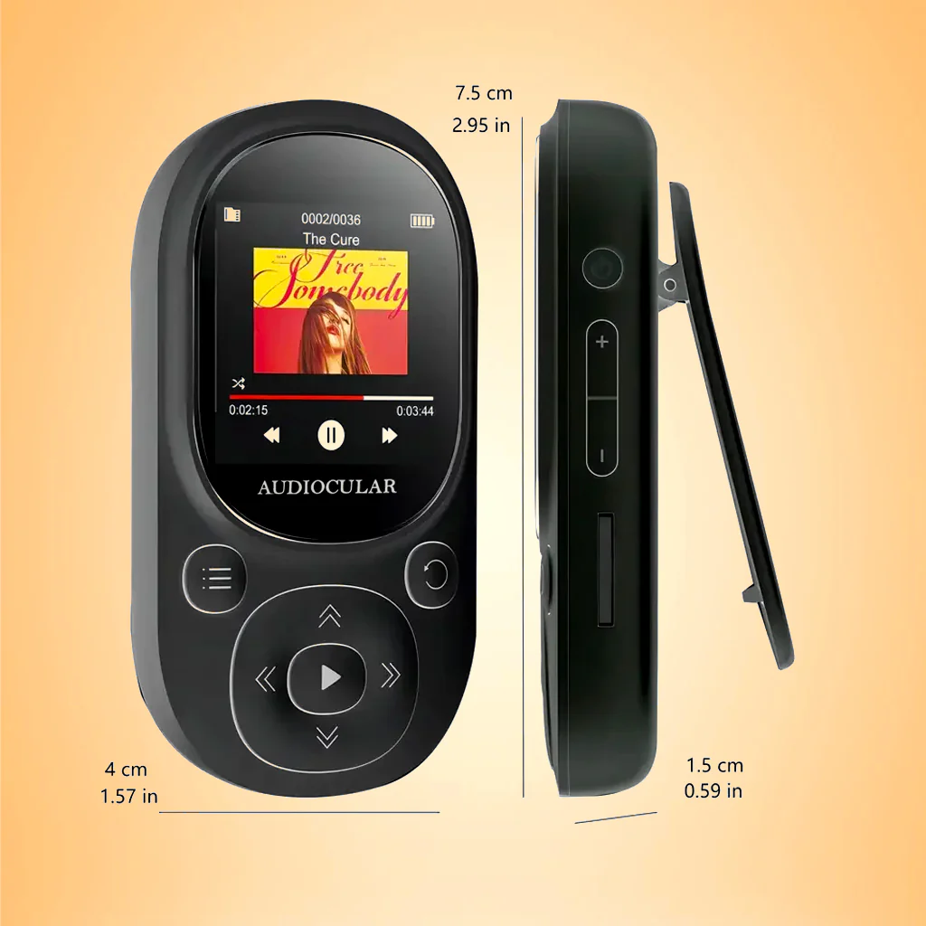 AUDIOCULAR - M11 Portable Mp3 Player with Clip Design - Image 20