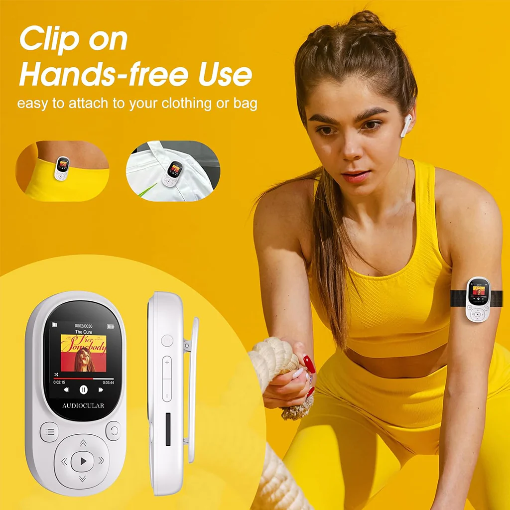 AUDIOCULAR - M11 Portable Mp3 Player with Clip Design - Image 25