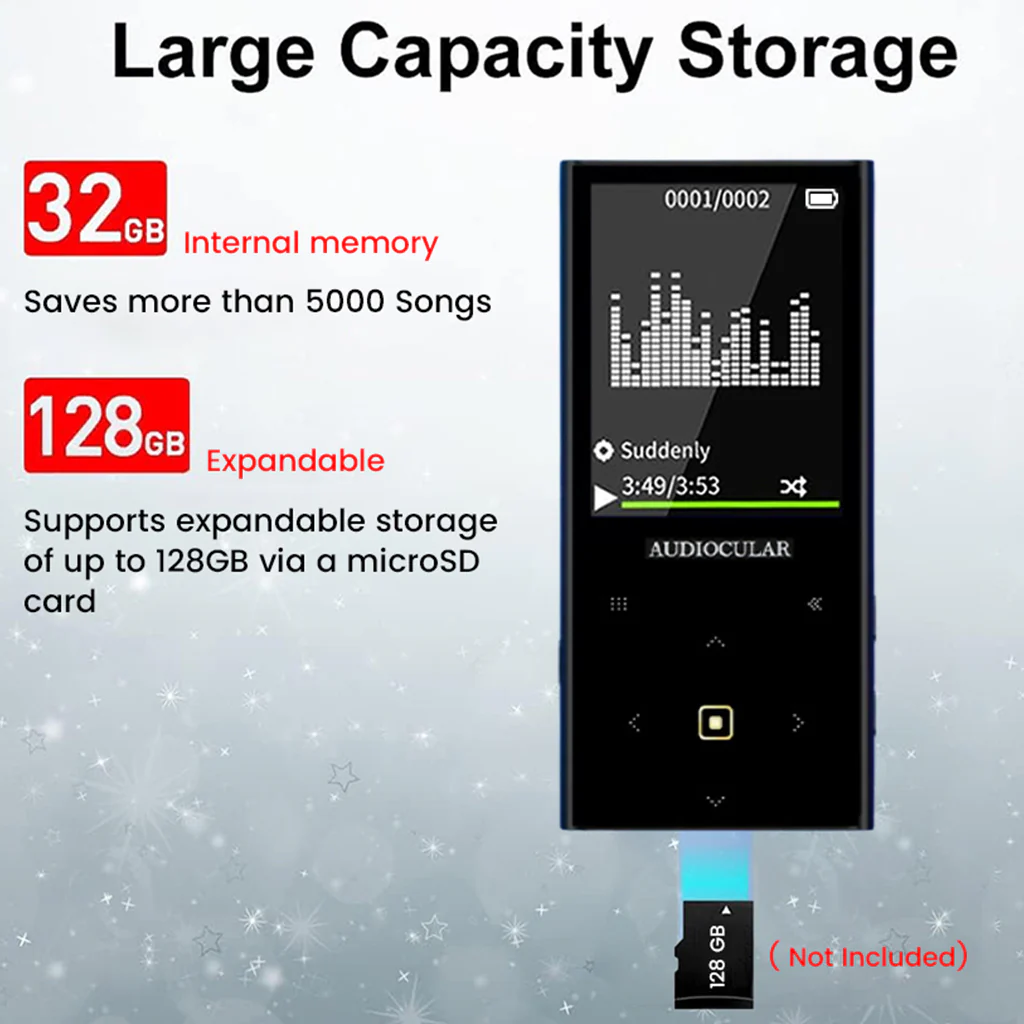AUDIOCULAR - M21 Portable Mp3 Music Player - Image 4