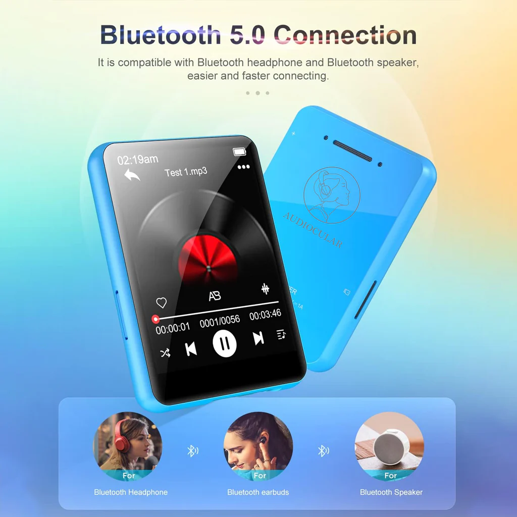 AUDIOCULAR M31 Portable Mp3 Music Player with Bluetooth - Image 3