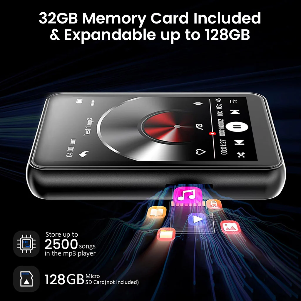 AUDIOCULAR - M51 Portable MP3 Music Player with Bluetooth - Image 2