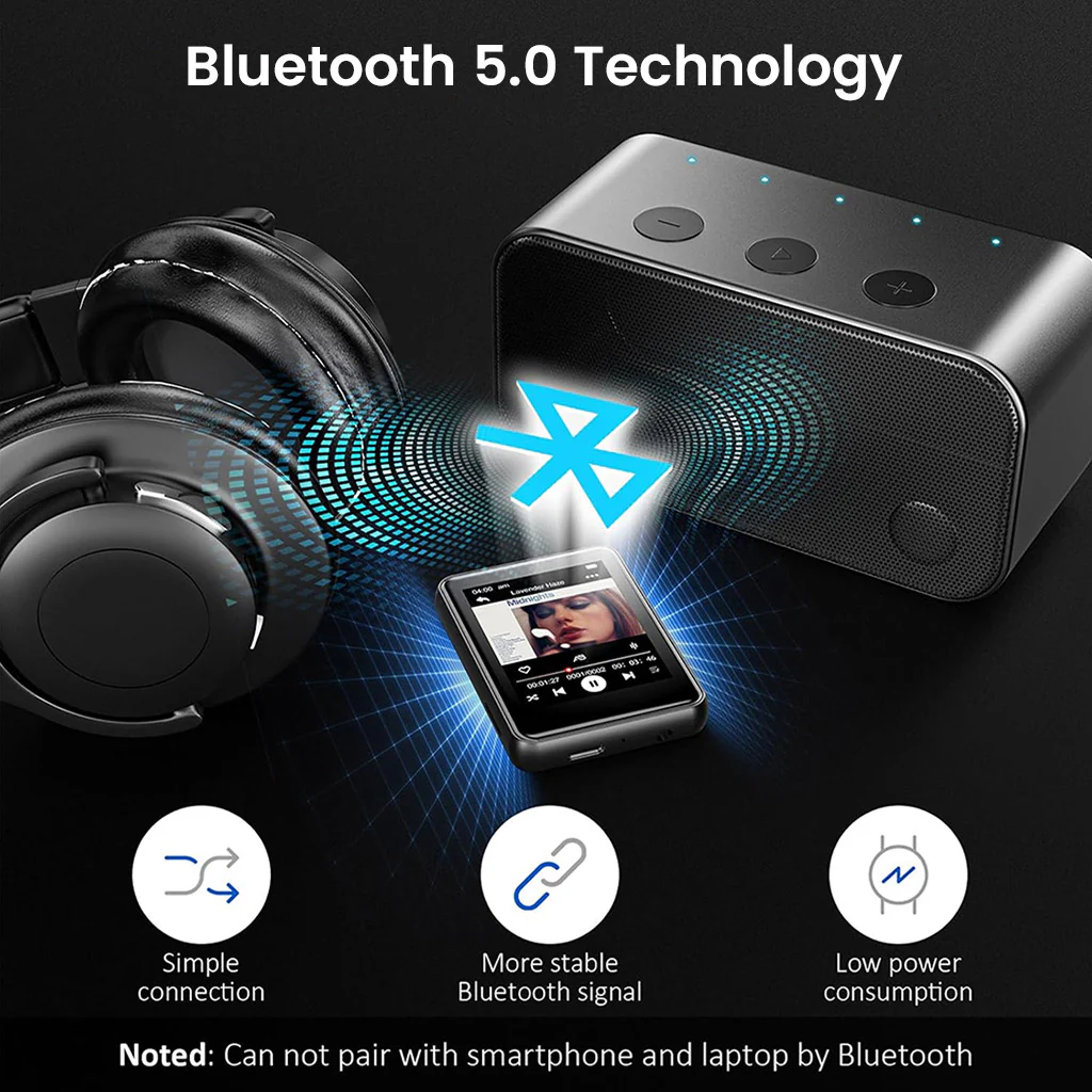 AUDIOCULAR - M51 Portable MP3 Music Player with Bluetooth - Image 3