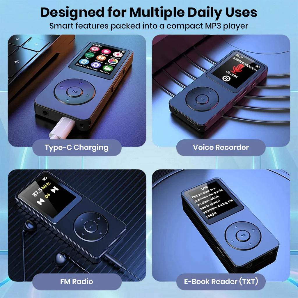 AUDIOCULAR - M61 Portable Bluetooth Mp3 Music Player - Image 14