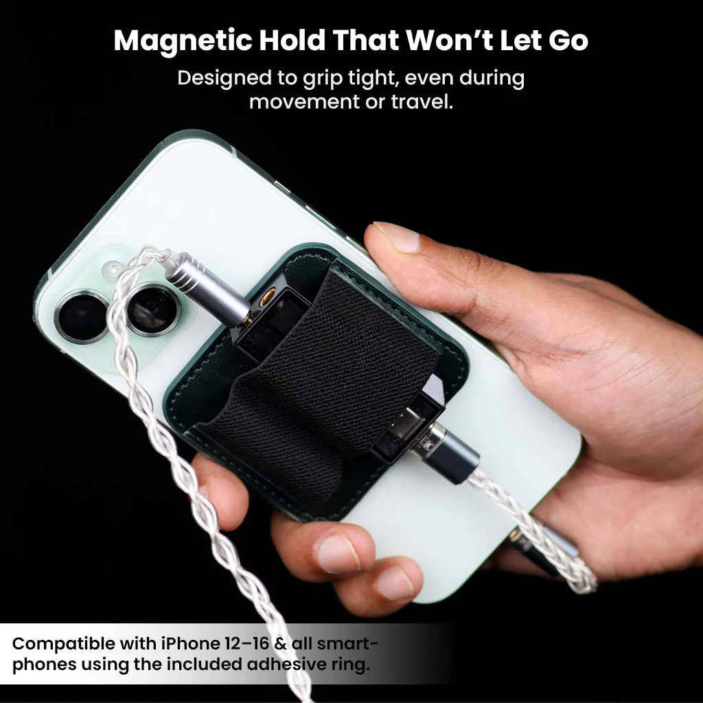AUDIOCULAR Magnetic Dongle Holster MagSafe Compatible DAC Holder Case - Image 2