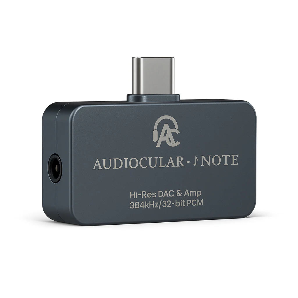 AUDIOCULAR - NOTE Hi-Res Portable DAC & Amp with KT02H20 DAC + OPA97220 AMP Chipset
