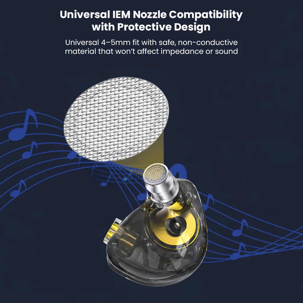 AUDIOCULAR - Nozzle Filters 100 Density For In Ear Monitor (Grey) - Image 10