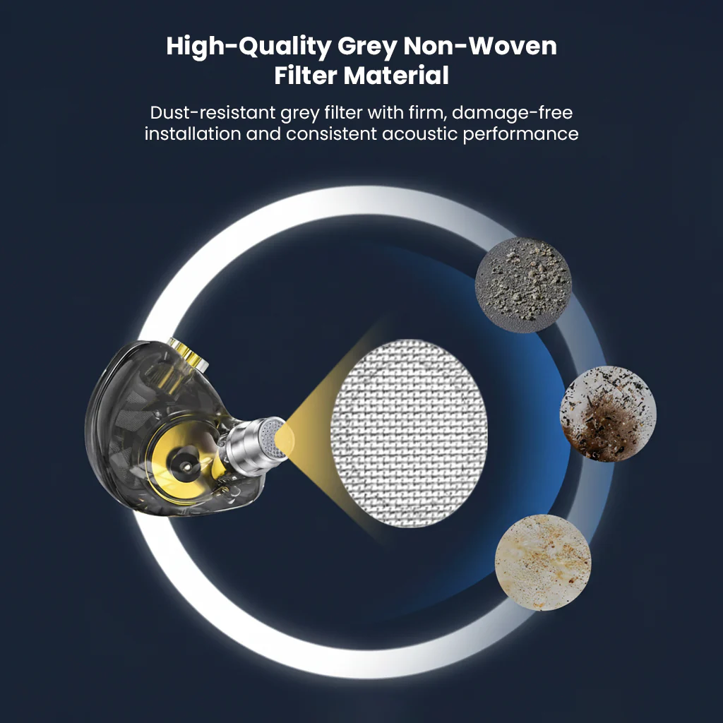 AUDIOCULAR - Nozzle Filters 100 Density For In Ear Monitor (Grey) - Image 6