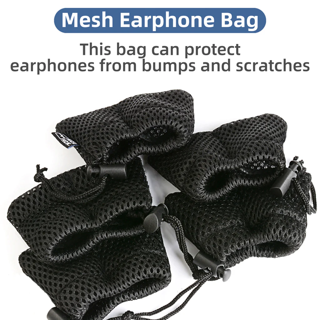 AUDIOCULAR Portable Mesh Bag Pouch for IEMs, Earbuds - Image 9