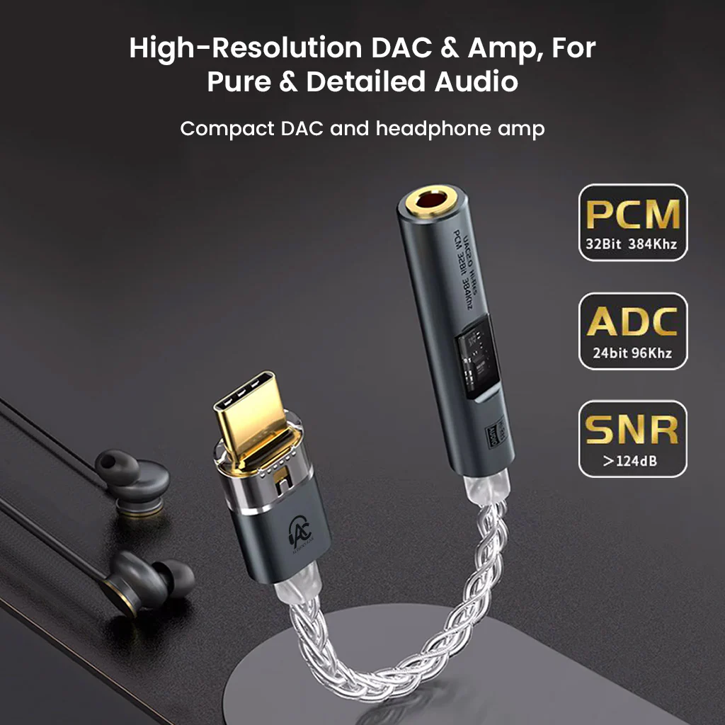 AUDIOCULAR - SPARK Hi-Res Portable DAC Dongle CX31993 + MAX Amp - Image 2