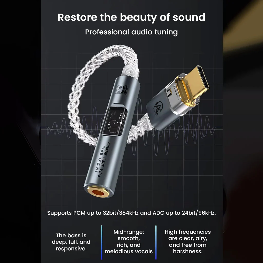 AUDIOCULAR - SPARK Hi-Res Portable DAC Dongle CX31993 + MAX Amp - Image 5