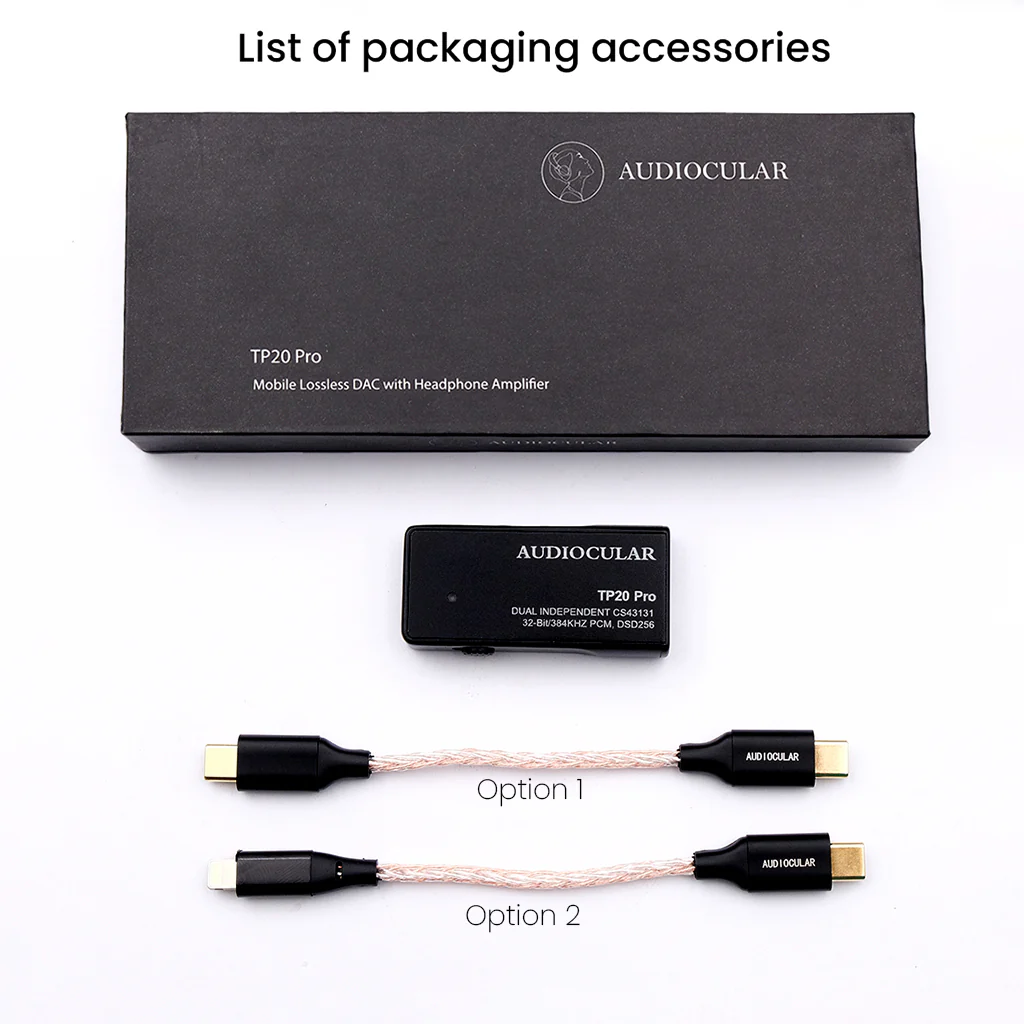 AUDIOCULAR - TP20 Pro Dual CS43131 Portable DAC & Amp - Image 9