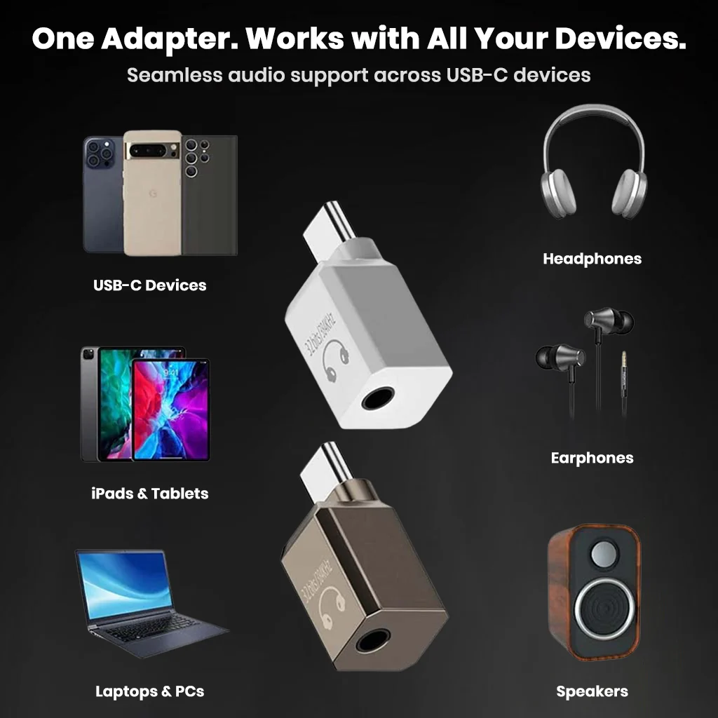 AUDIOCULAR A16X USB-C to 3.5mm HiFi DAC Audio Adapter 32bit 384kHz - Image 13