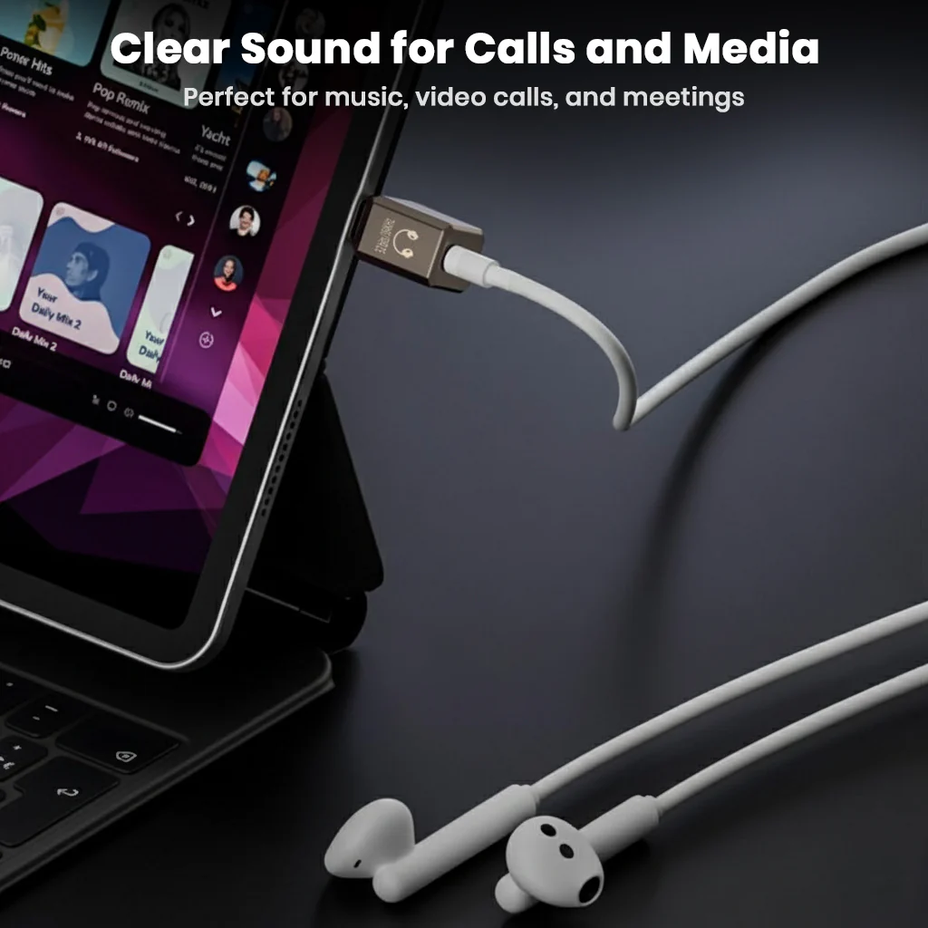 AUDIOCULAR A16X USB-C to 3.5mm HiFi DAC Audio Adapter 32bit 384kHz - Image 5