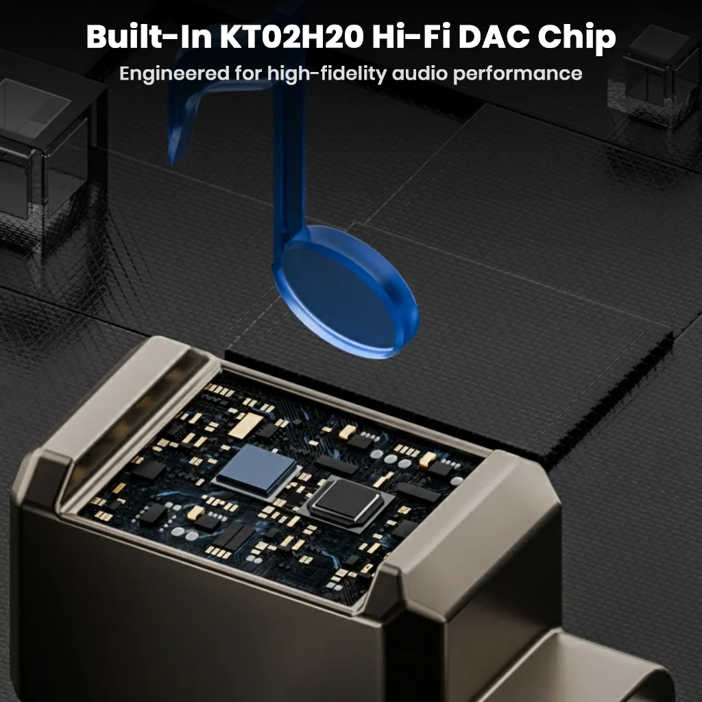 AUDIOCULAR A16X USB-C to 3.5mm HiFi DAC Audio Adapter 32bit 384kHz - Image 6