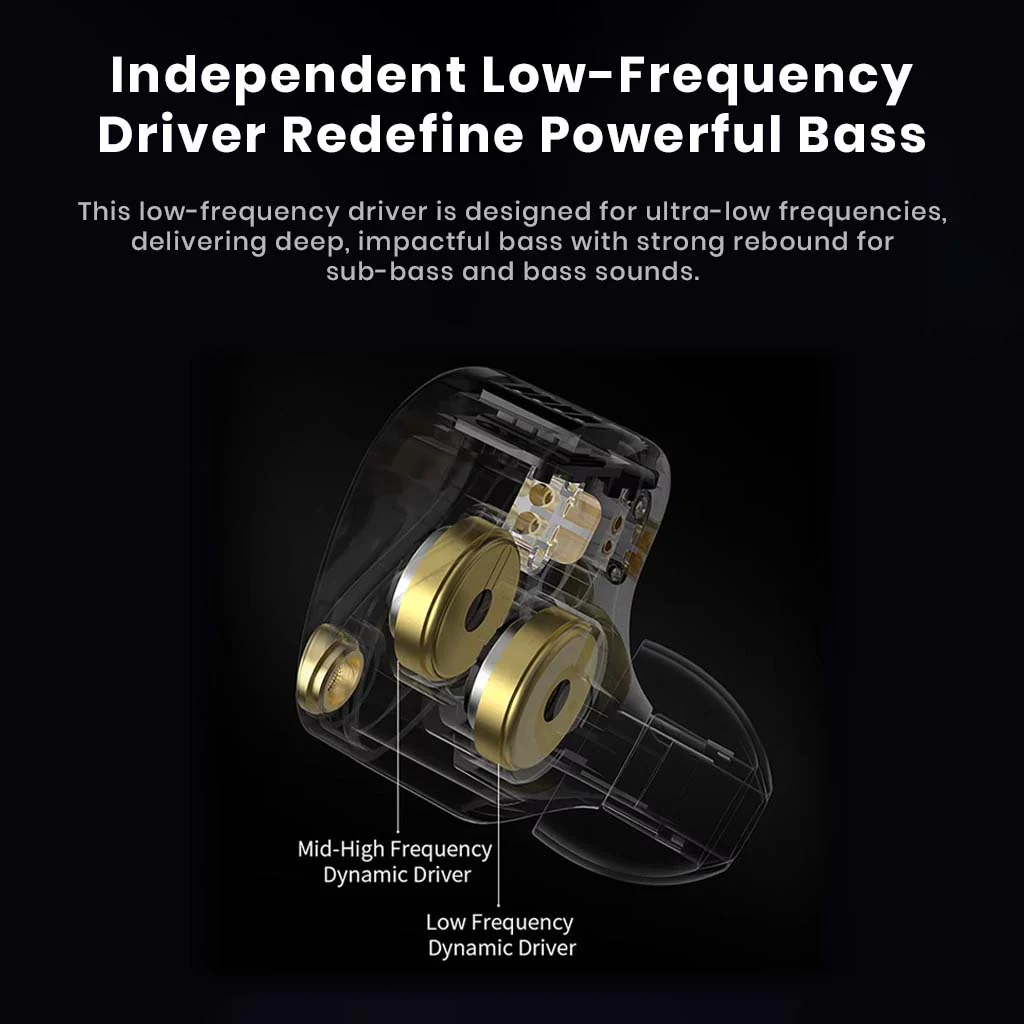 AUDIOCULAR x KZ Castor Pro x  10mm Dual Dynamic Driver IEM - Image 2