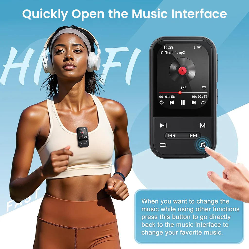 AUDIOCULAR - X20 Clip MP3 Music Player - Image 7