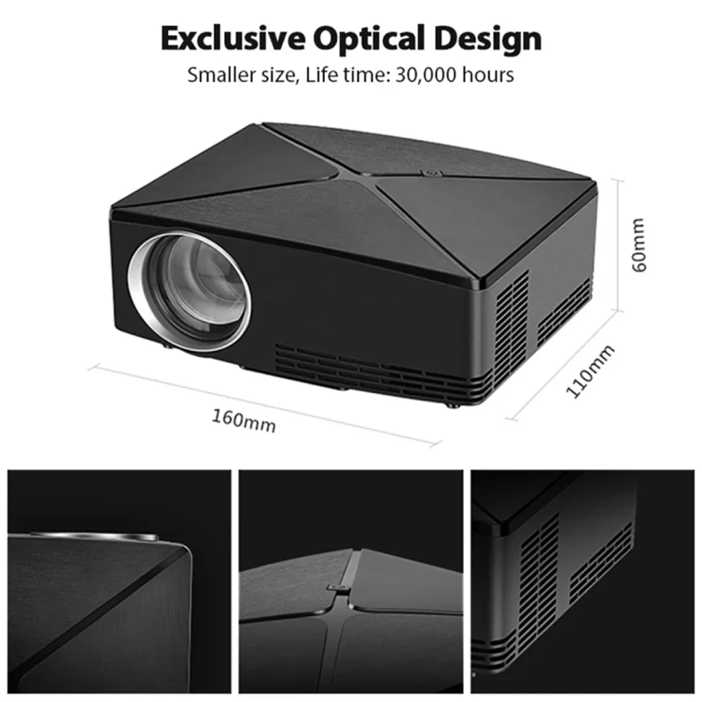 AUN - C80 LED Projector - Image 2