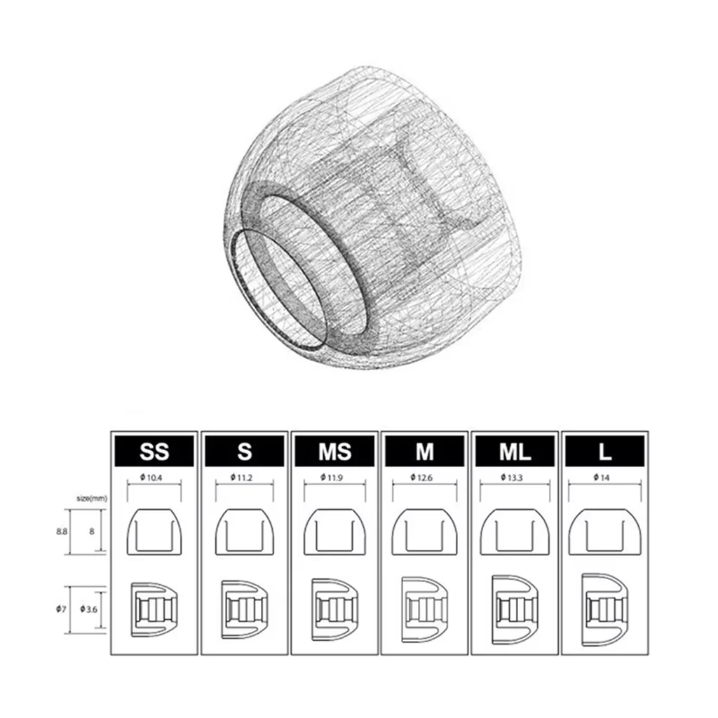 AZLA - SednaEarfit XELASTEC 2 Silicone Eartips for IEMs - Image 22