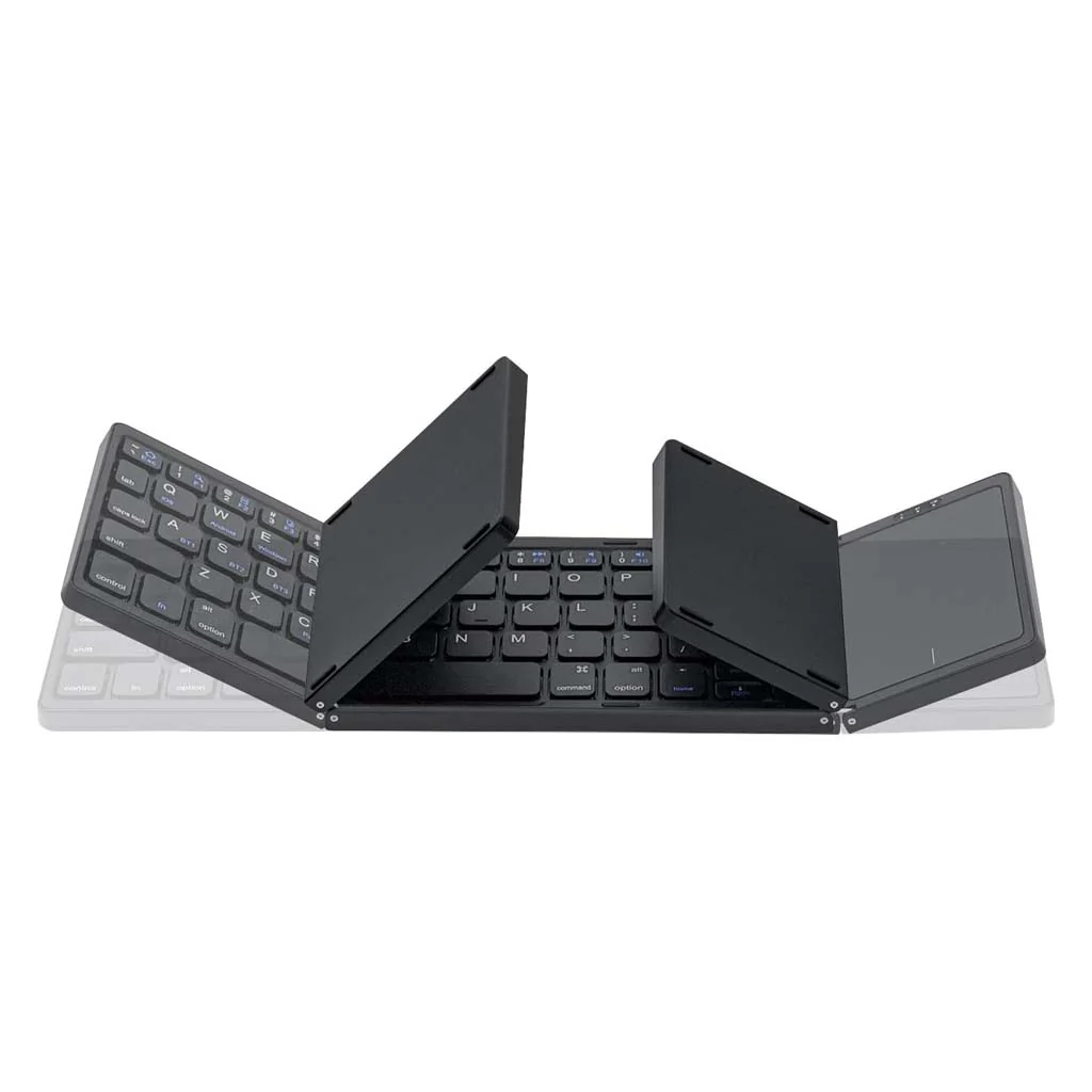 B089T Tri Fold Foldable Bluetooth Keyboard with Touchpad - Image 10